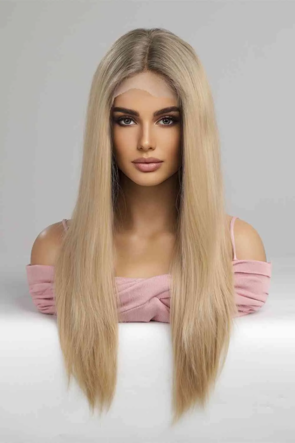 13*2 Lace Front Wigs Synthetic Long Straight 24'' 150% Density