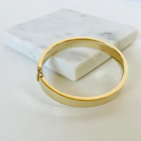 14k Square Edge Bangle