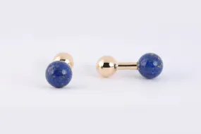 14k Yellow Gold Lapis Lazuli Cuff Links (8.17g.)