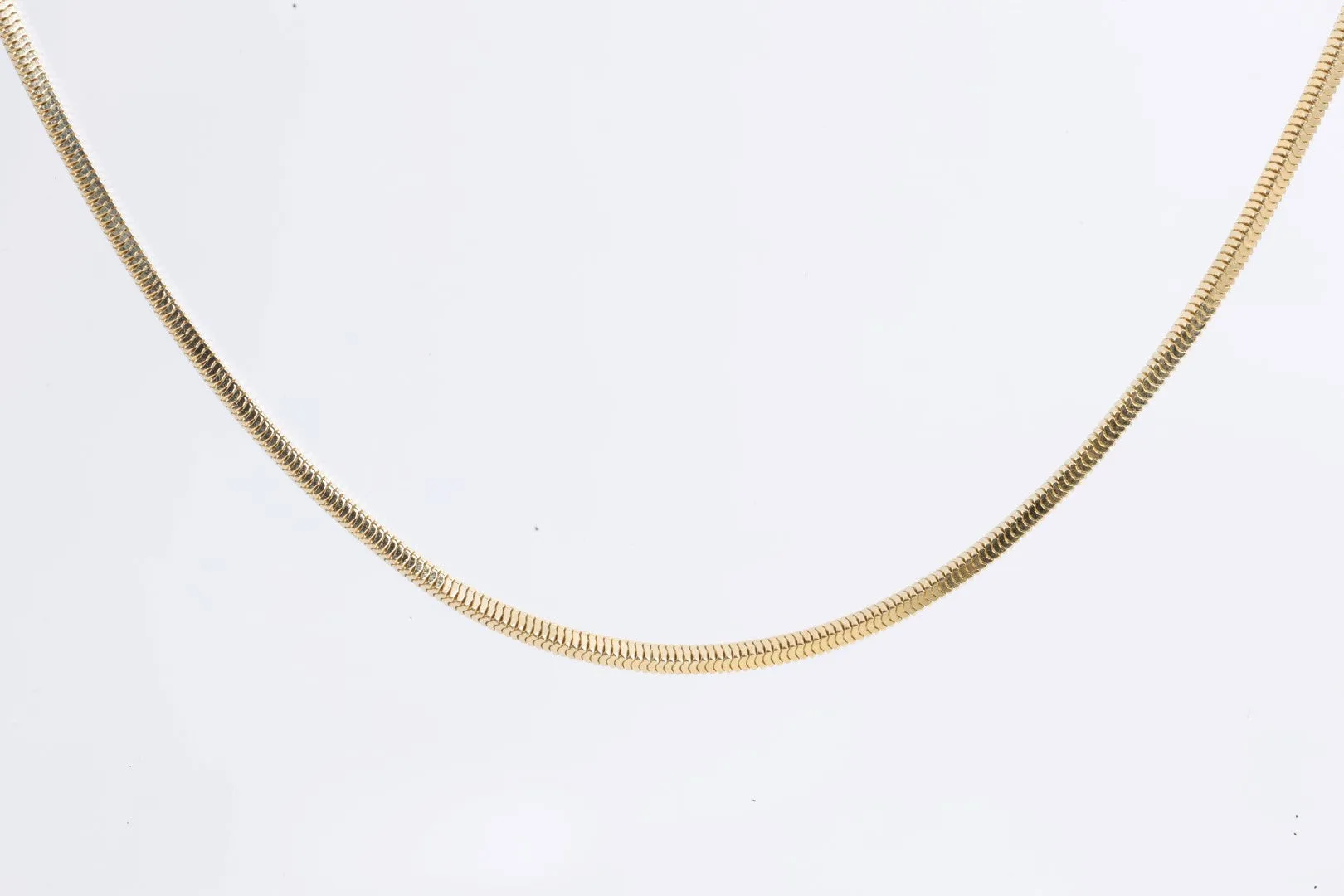 24" 14k Yellow Gold Box Snake Chain (10.28g.)