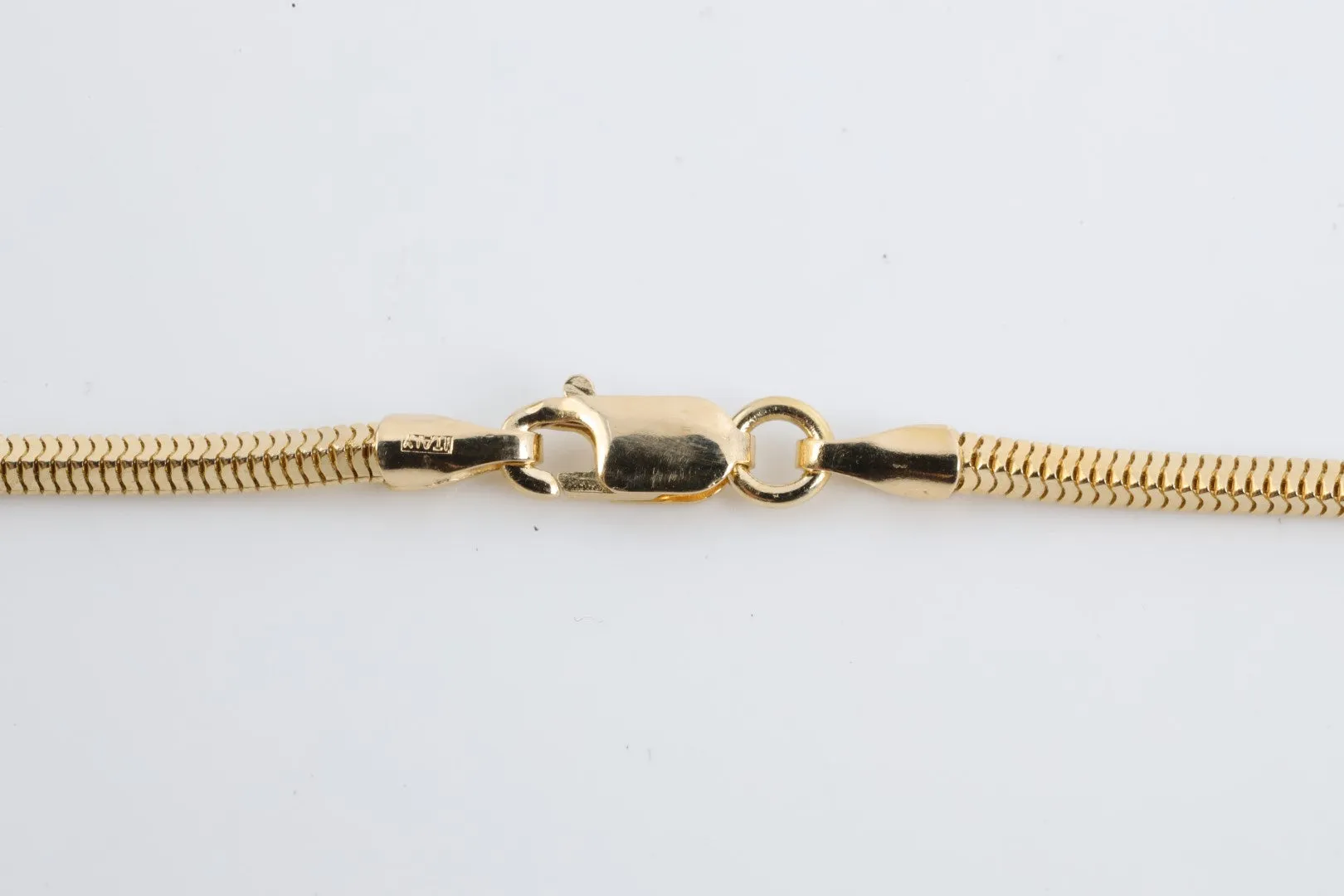 24" 14k Yellow Gold Box Snake Chain (10.28g.)