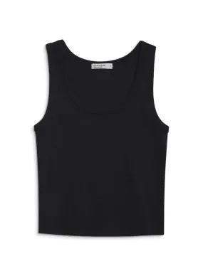 2x1 Rib Classic Tank in Black