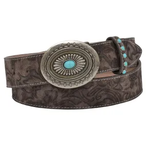 3D Angel Ranch Women's Floral Embossed Belt