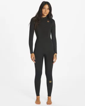 4/3 Synergy Chest Zip Full Wetsuit - Wild Black