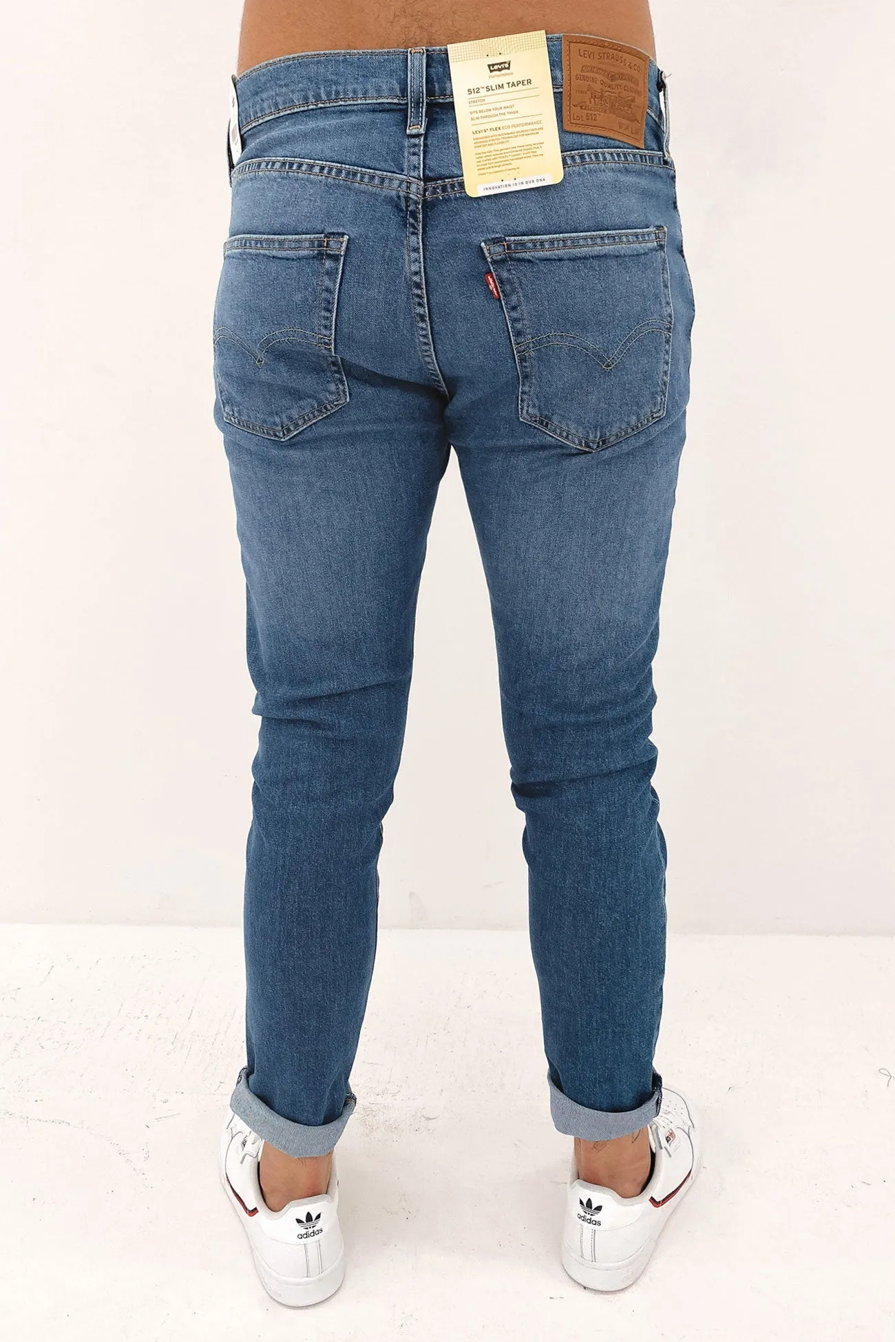 512 Slim Taper Jean Medium Indigo Worn In