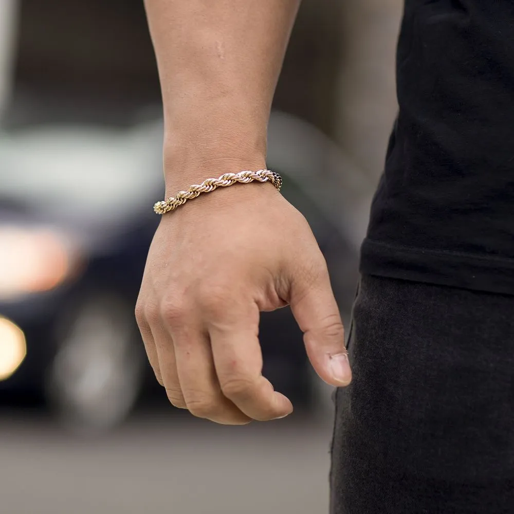 7mm Rope Chain Bracelet