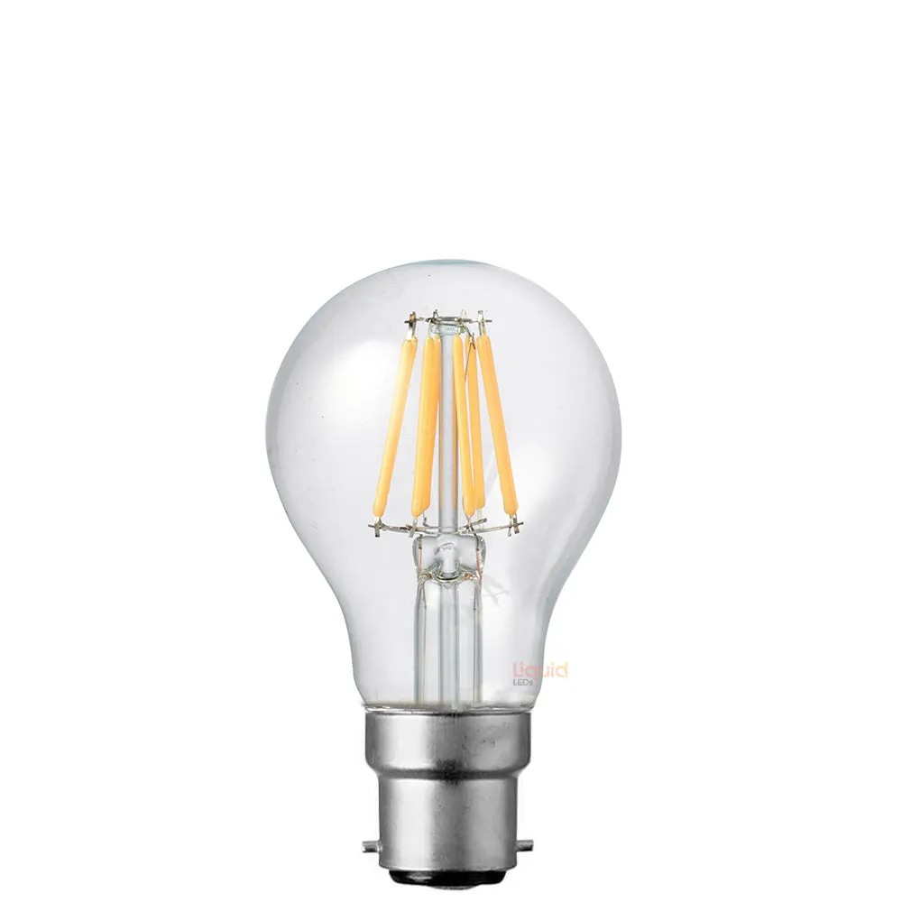 8W 12-24 Volt AC/DC GLS LED Bulb B22 Clear in Natural White