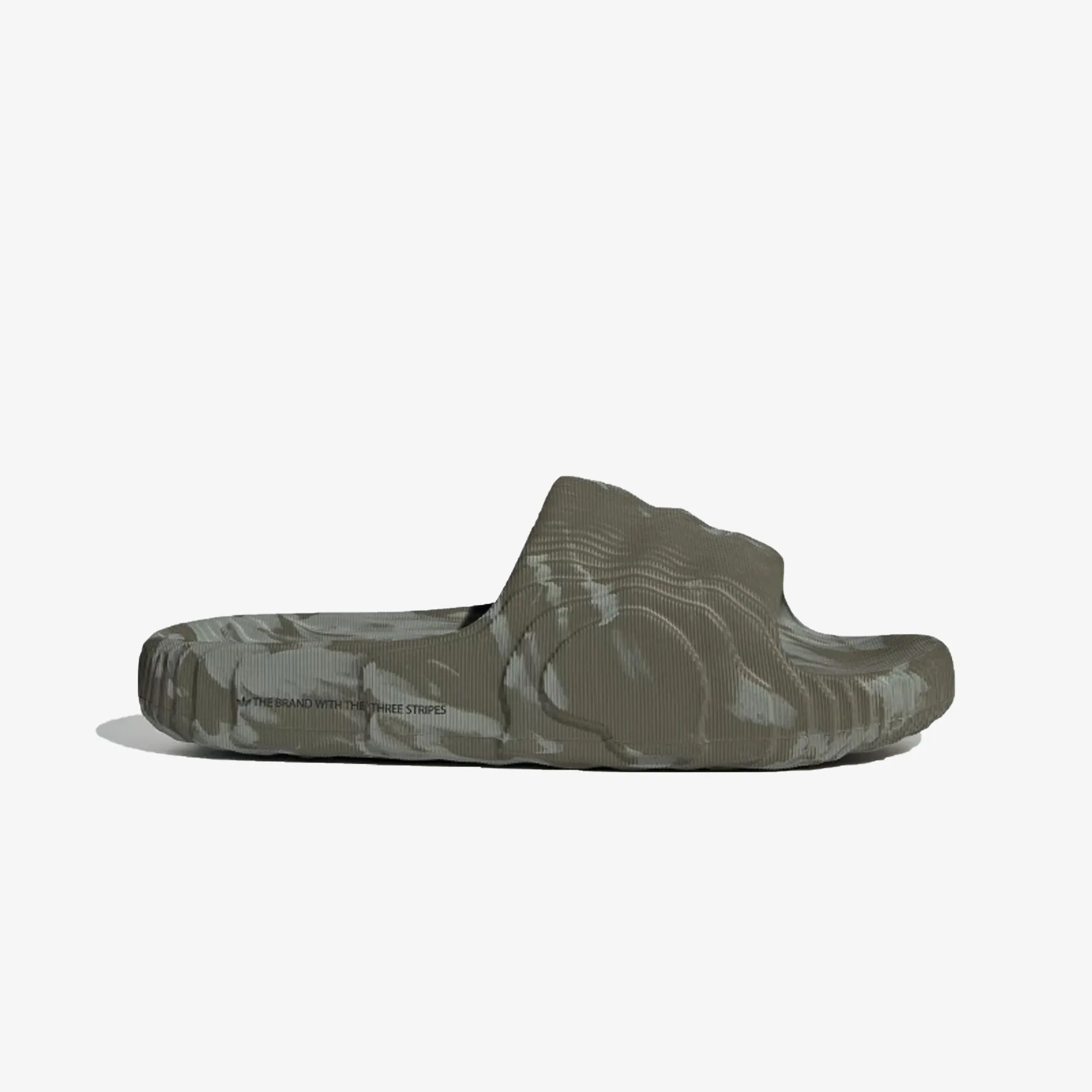 Adidas Originals | ADILETTE 22  { OLIVE STRATA/SILVER GREEN