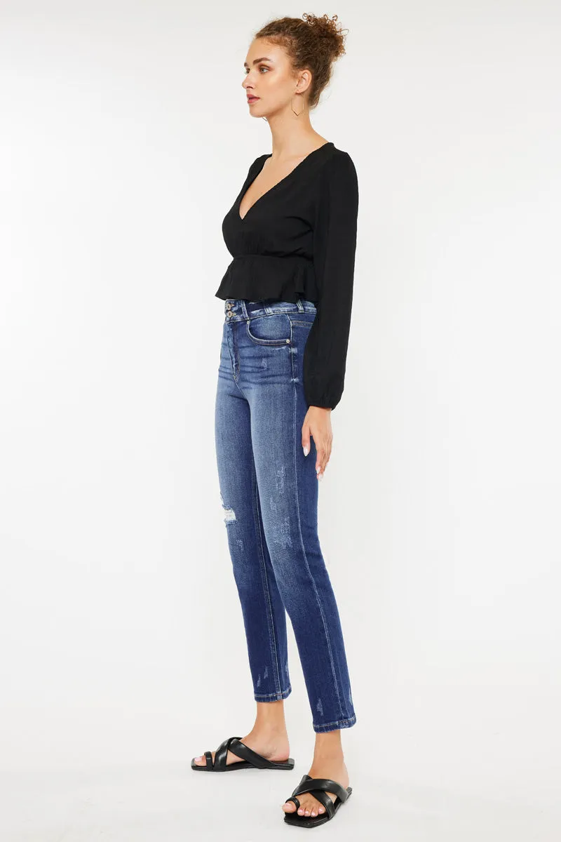 Alanis High Rise Straight Leg Jeans