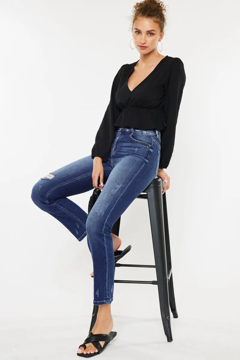 Alanis High Rise Straight Leg Jeans