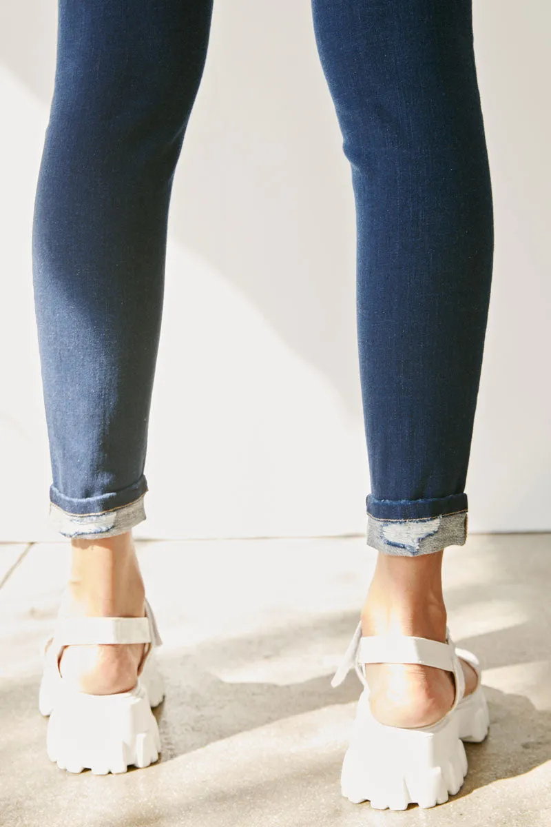 Amanda High Rise Ankle Skinny Jeans