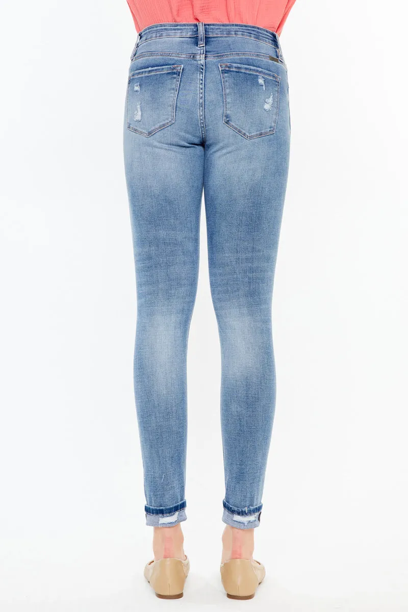 Amanda High Rise Ankle Skinny Jeans