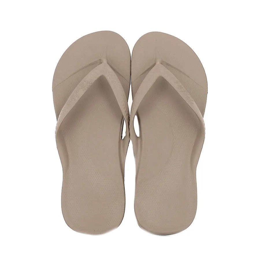 ARCH SUPPORT THONGS - TAUPE