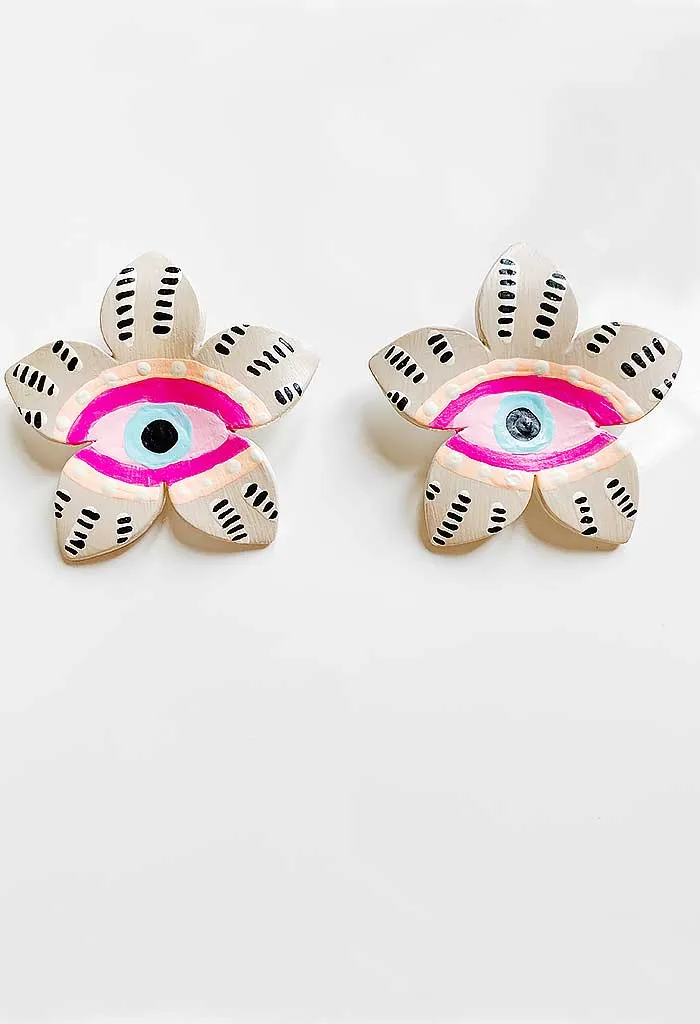 Athens Blossom Studs-Neon