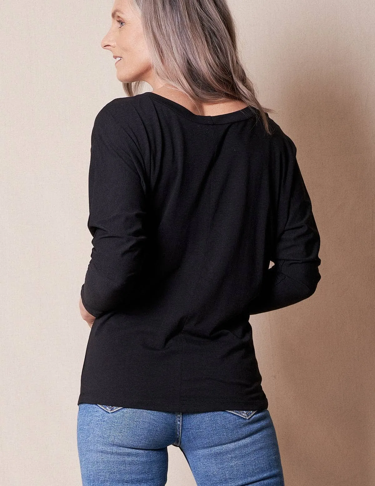 Bamboo/Organic Cotton Long Sleeve Dolman Top