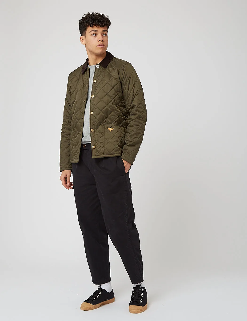 Barbour Beacon Starling Quil Jacket - Olive Green