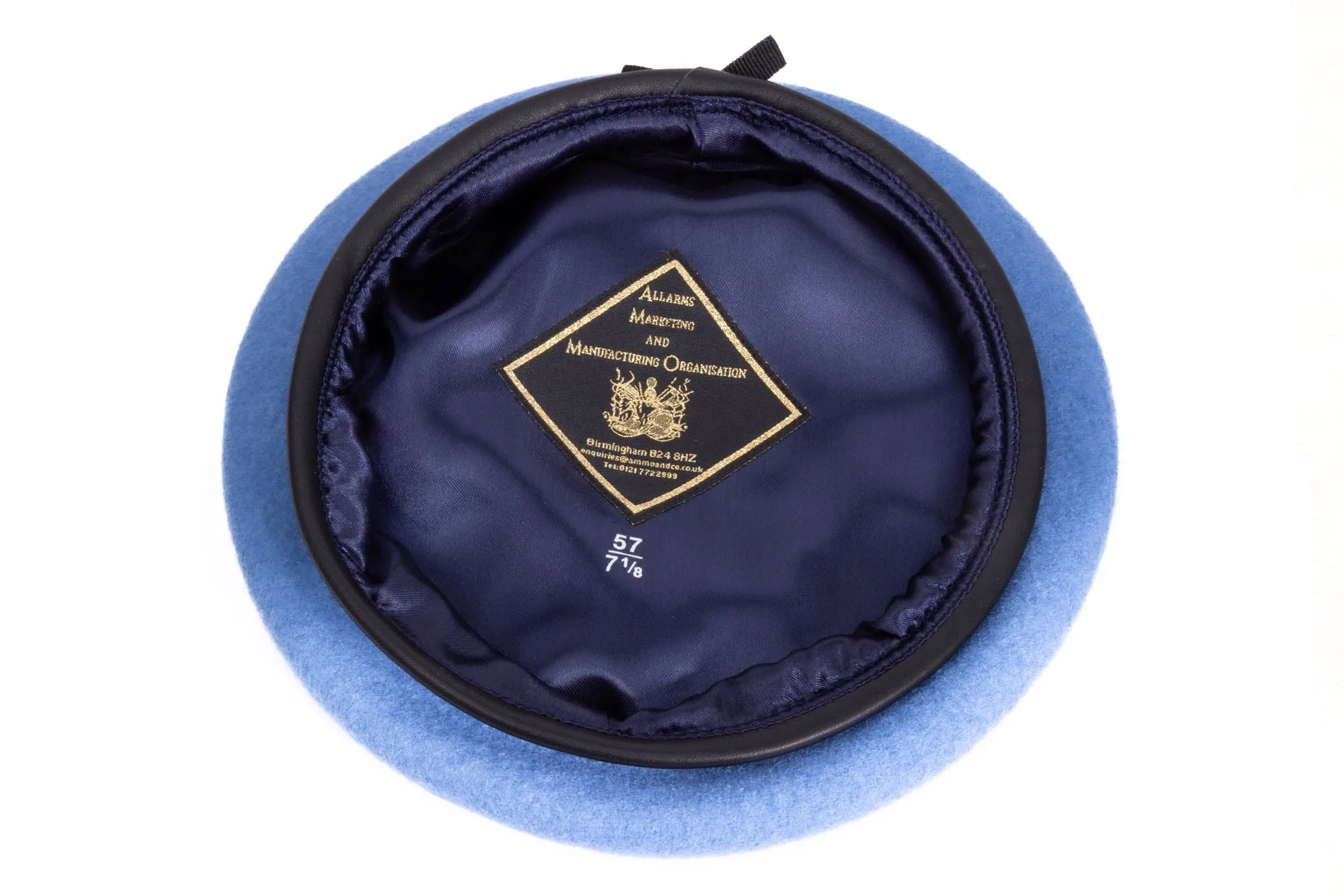 Beret UN - United Nations - Blue Silk Lined