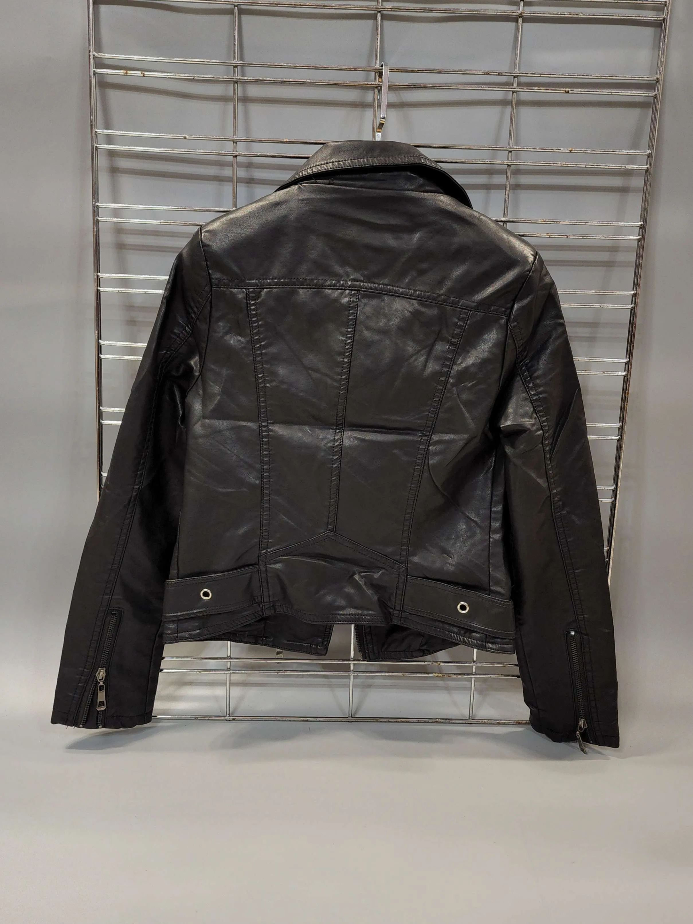 Black Leather Slim Fit Jacket