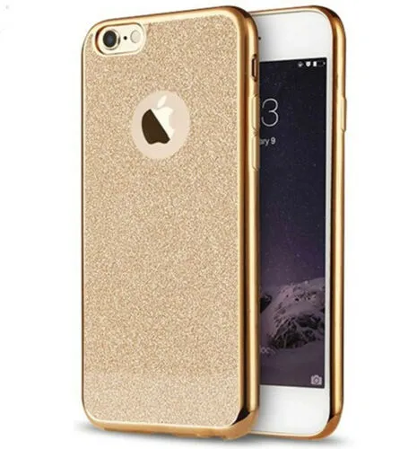 Bling iPhone ShockProof Silicone Case Cover Apple 6 6S Glitter Bumper Sides New