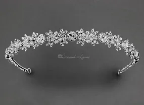 Bridal Headband with Round Jewels