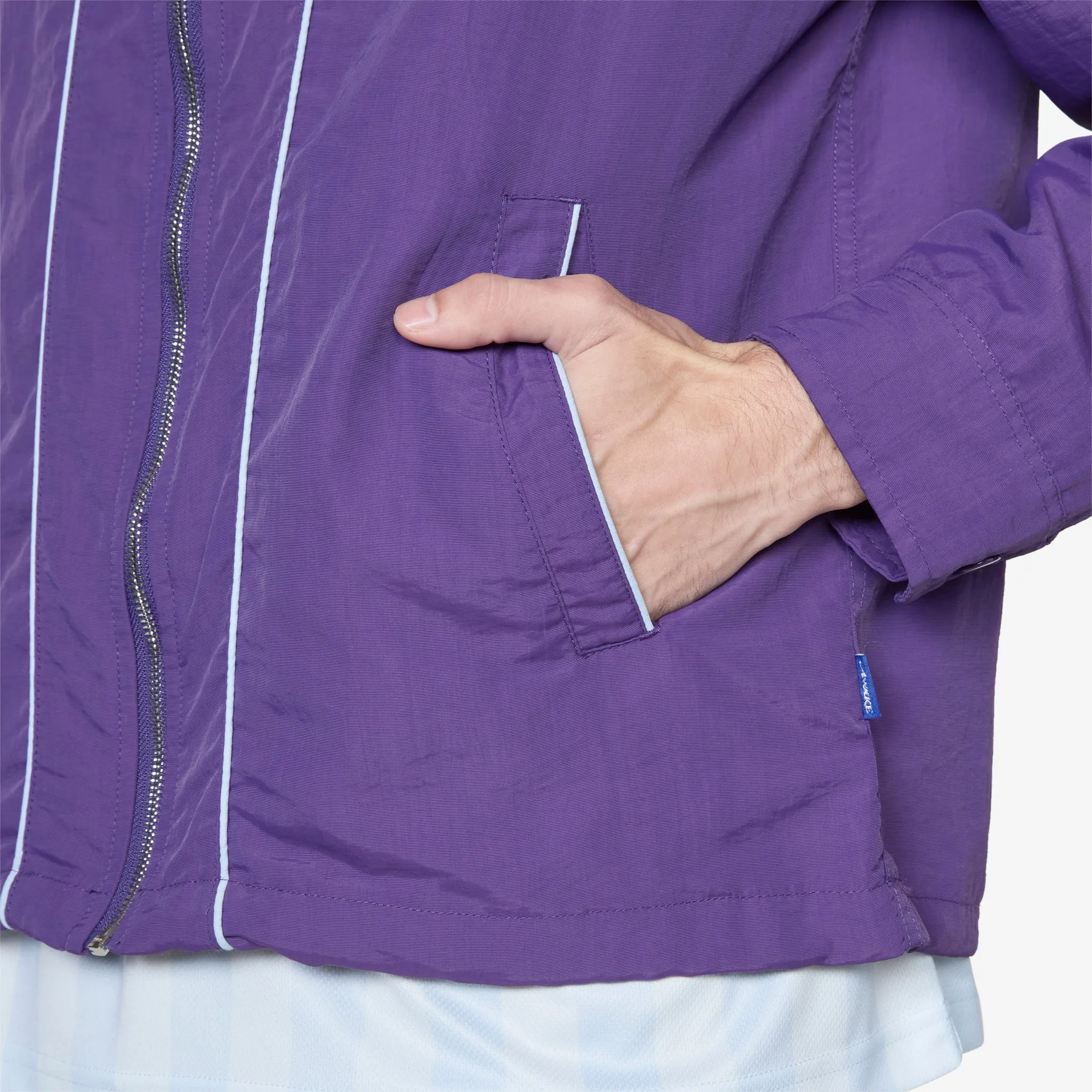 Classic Logo Coaches Jacket Purple