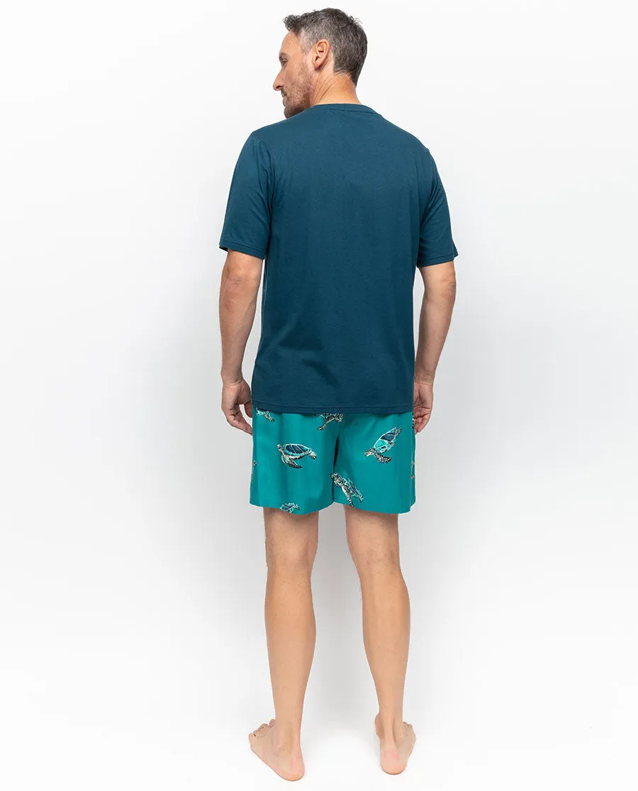 Cove Mens Turtle Print Shorts