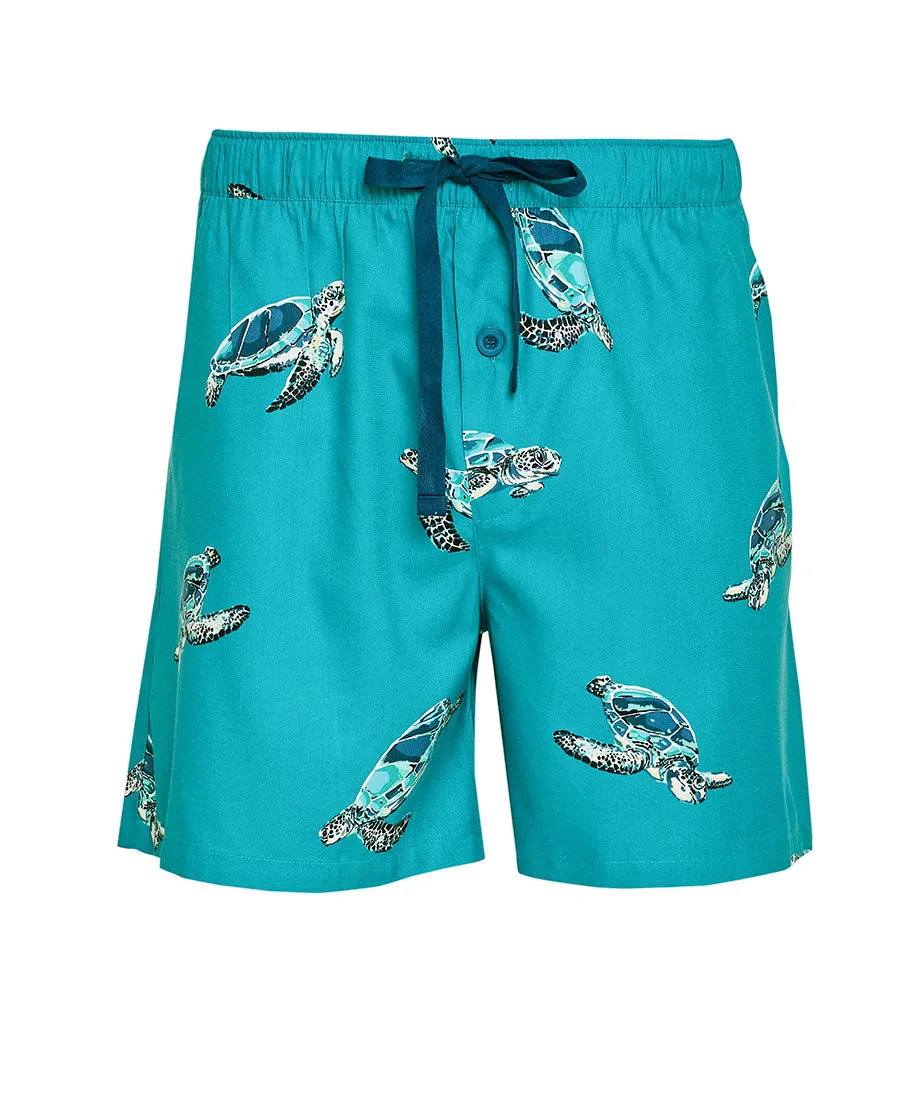 Cove Mens Turtle Print Shorts