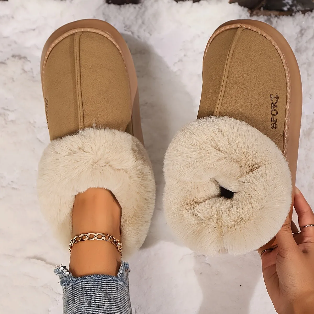 Cozy Cocoa Suede Slippers