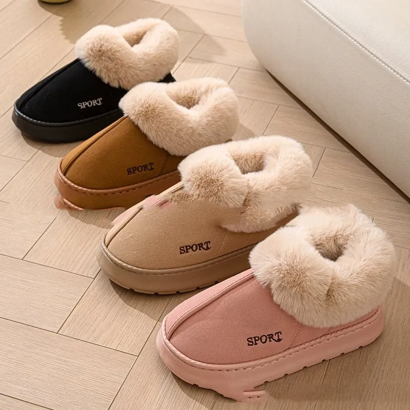 Cozy Cocoa Suede Slippers