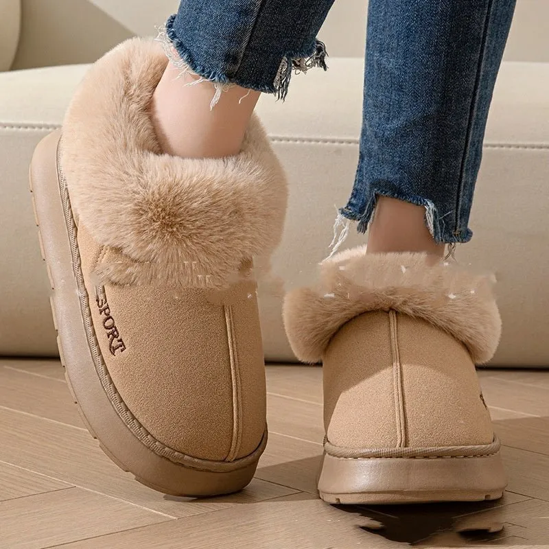 Cozy Cocoa Suede Slippers