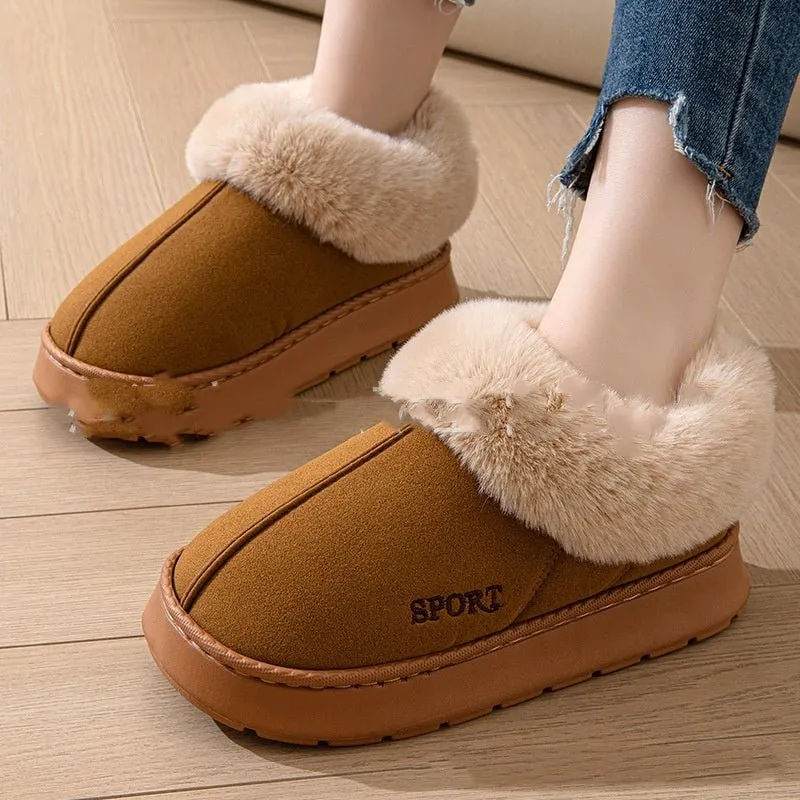 Cozy Cocoa Suede Slippers