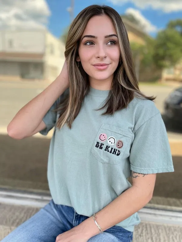 Curvy Be Kind Pocket Comfort Colors Tee (Online Exclusive)