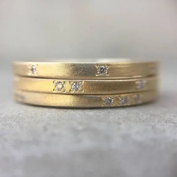 Diamond Bando Modern Gold Ring