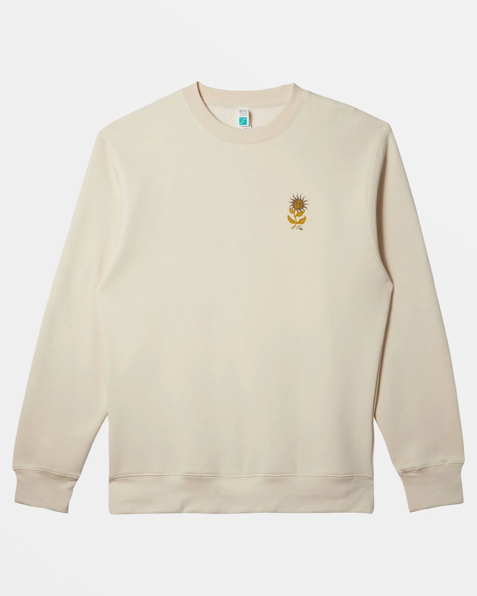 E Peace Out Crew Neck Sweatshirt - Birch