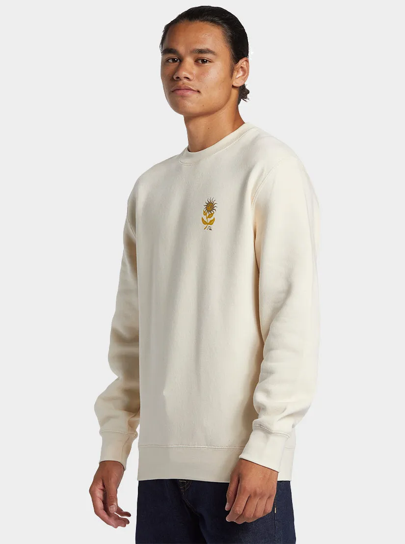 E Peace Out Crew Neck Sweatshirt - Birch