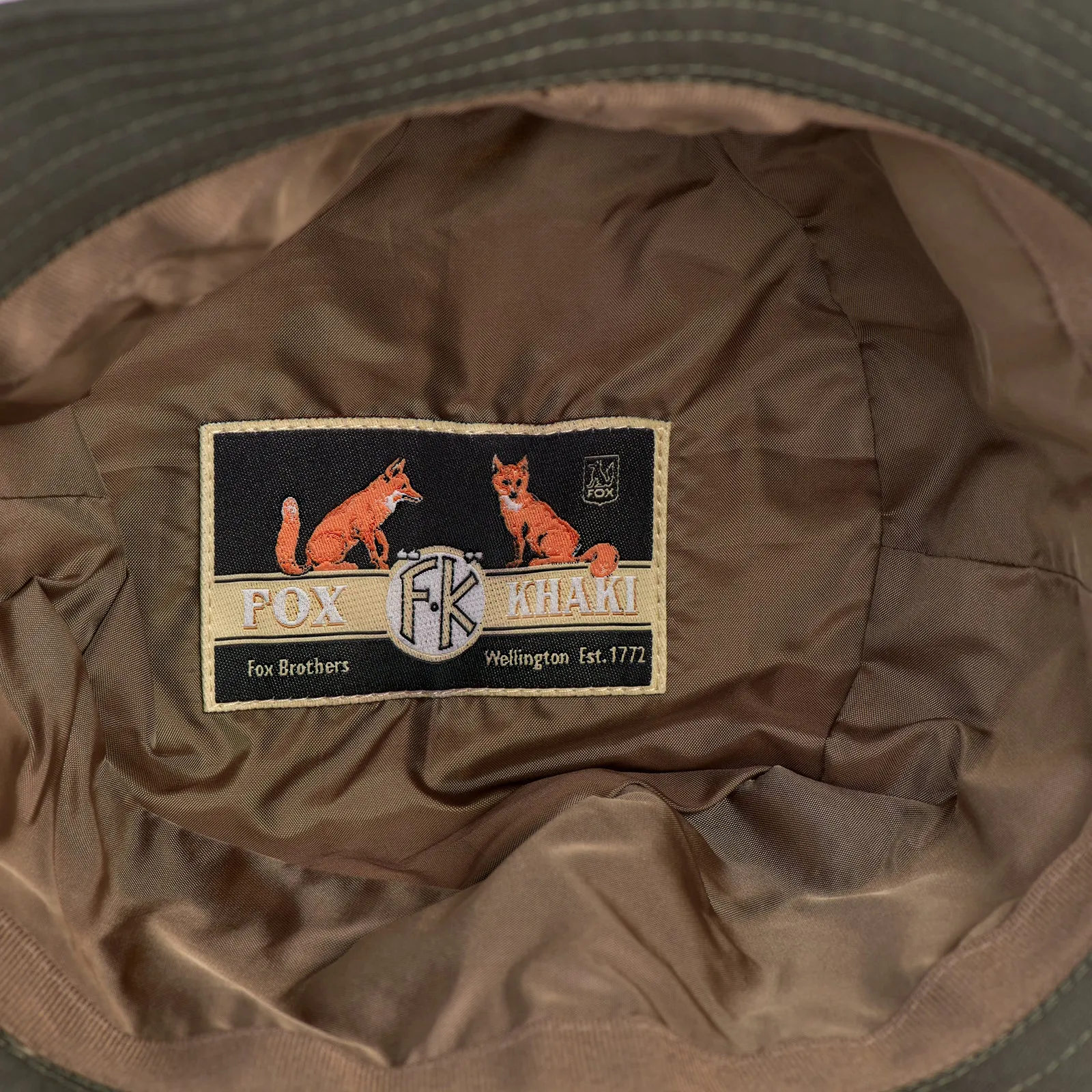 Fox Khaki Bucket Hat in Dark Olive