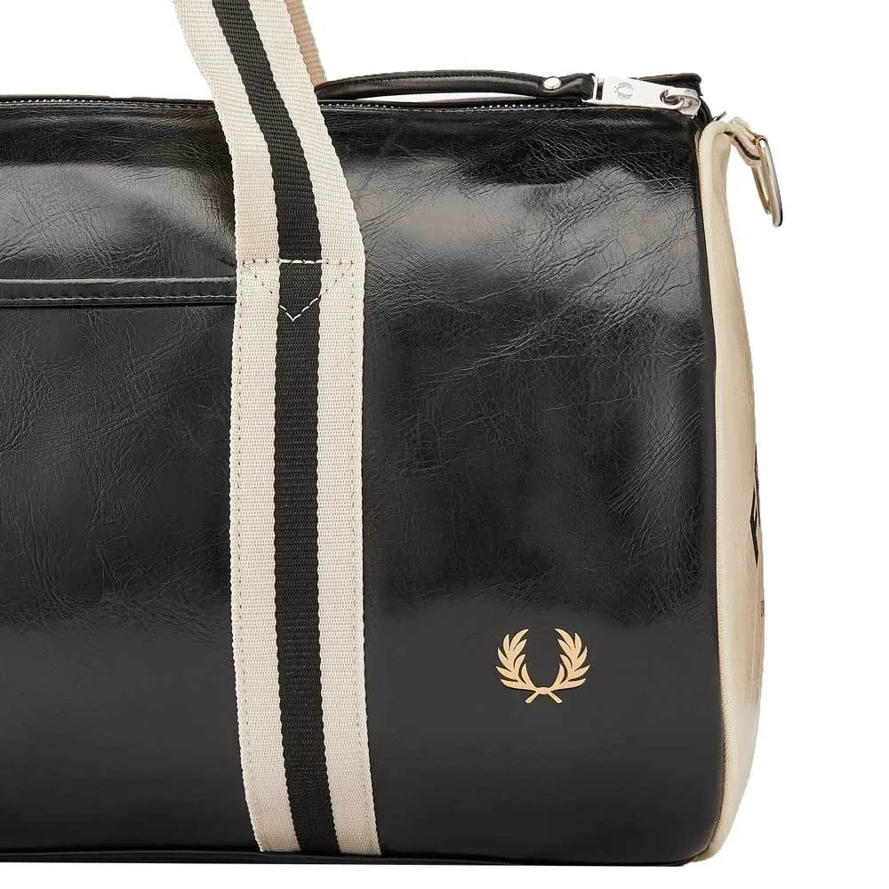 Fred Perry Classic Barrel Bag - Black L7220