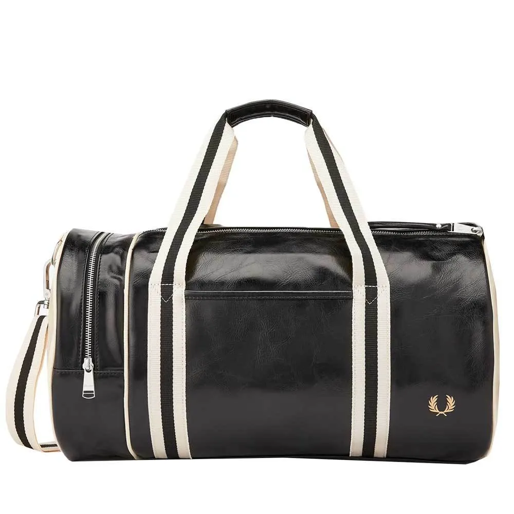 Fred Perry Classic Barrel Bag - Black L7220