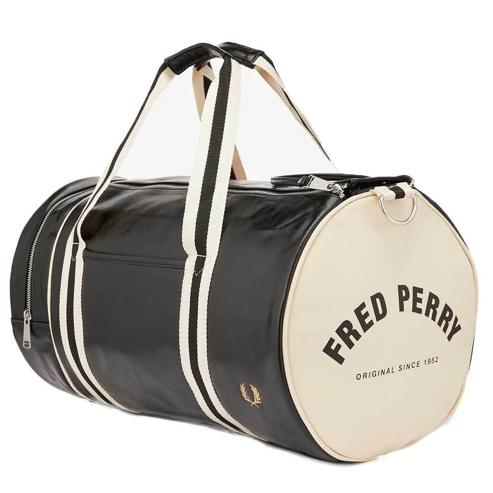 Fred Perry Classic Barrel Bag - Black L7220