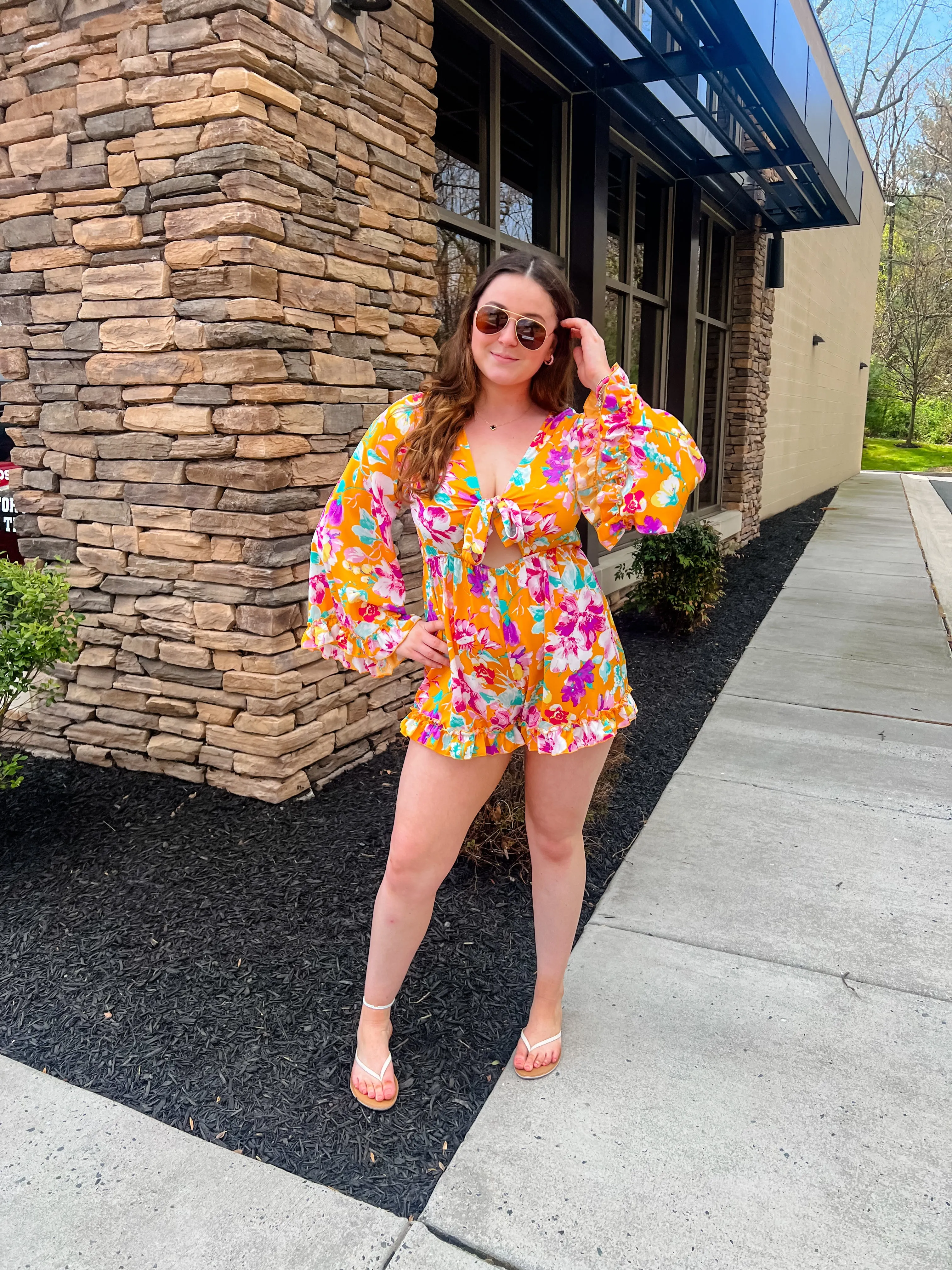 Fresh Start Floral Romper