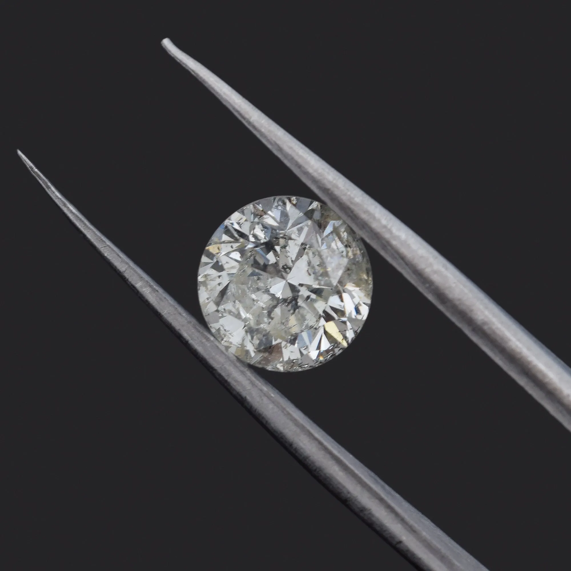 GIA Certified 1.23 Ct Round Brilliant M I3 Loose Diamond 6.68 - 6.73 x 4.33 mm