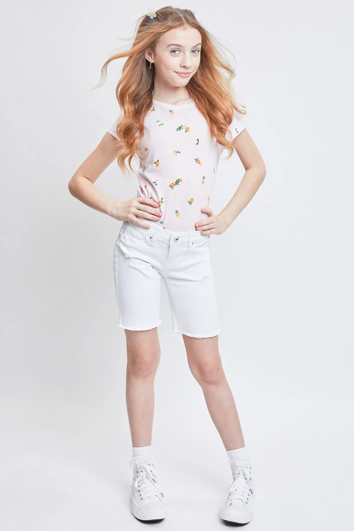 Girls Essential Cuffed Pull-On Bermuda