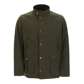 Giubbino Uomo Barbour Leeward Wax Verde