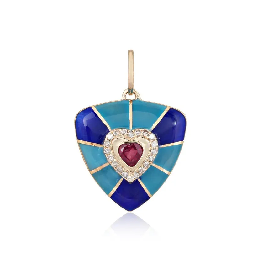 Heart enamel rubi