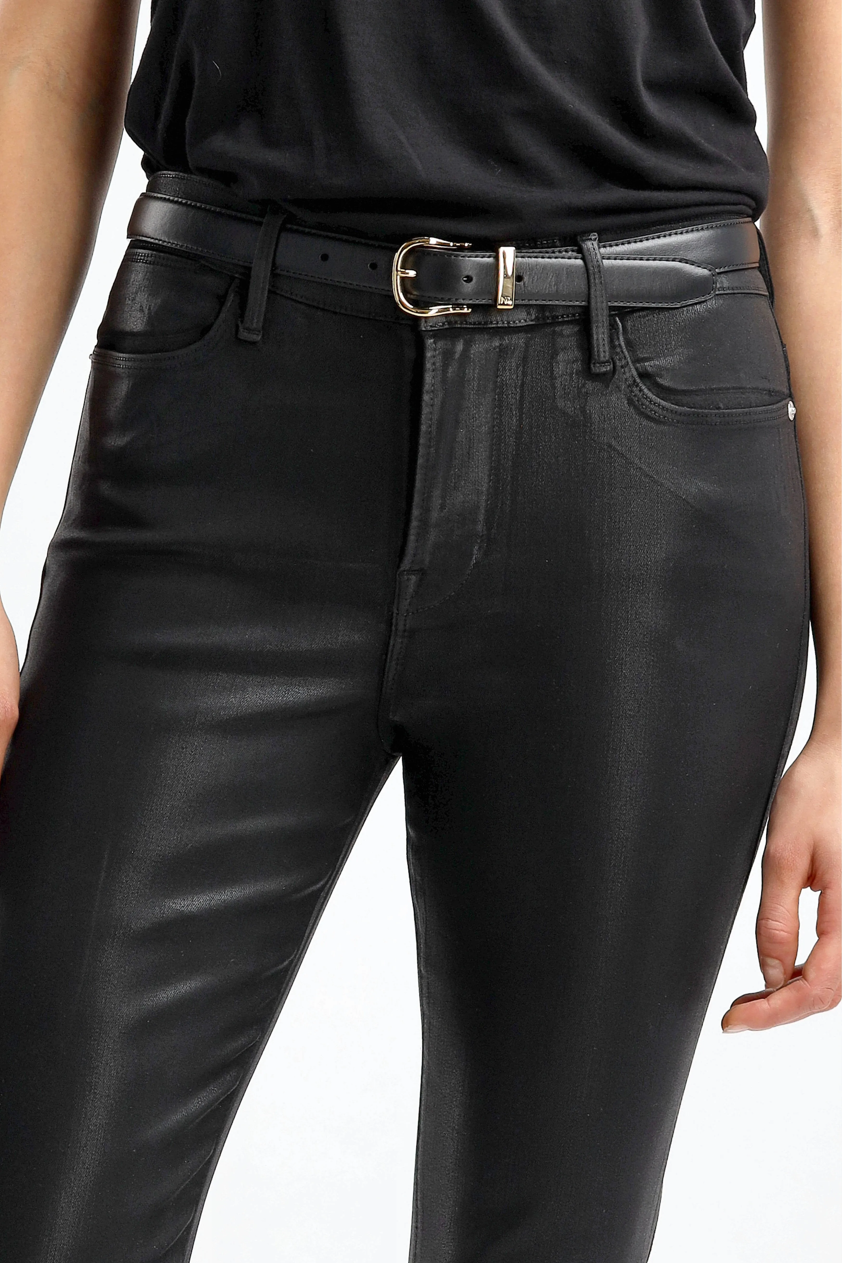 Jeans Le High Flare in Schwarz