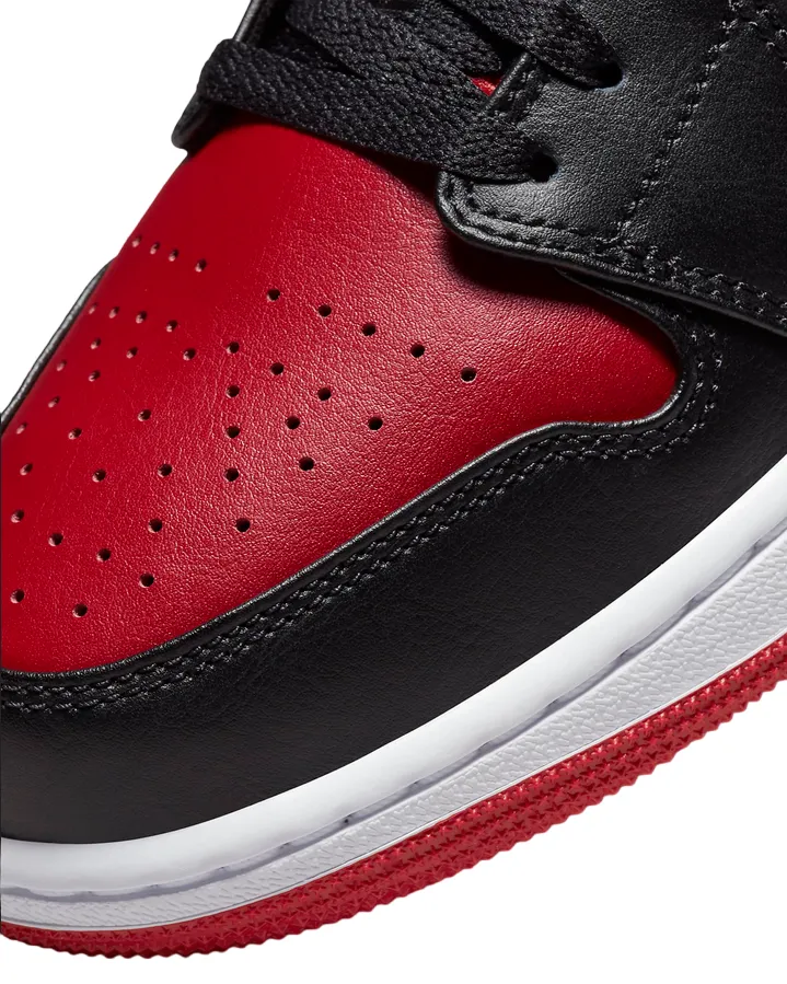 Jordan men's low sneakers shoe Jordan 1 Low 553558 066 black red white