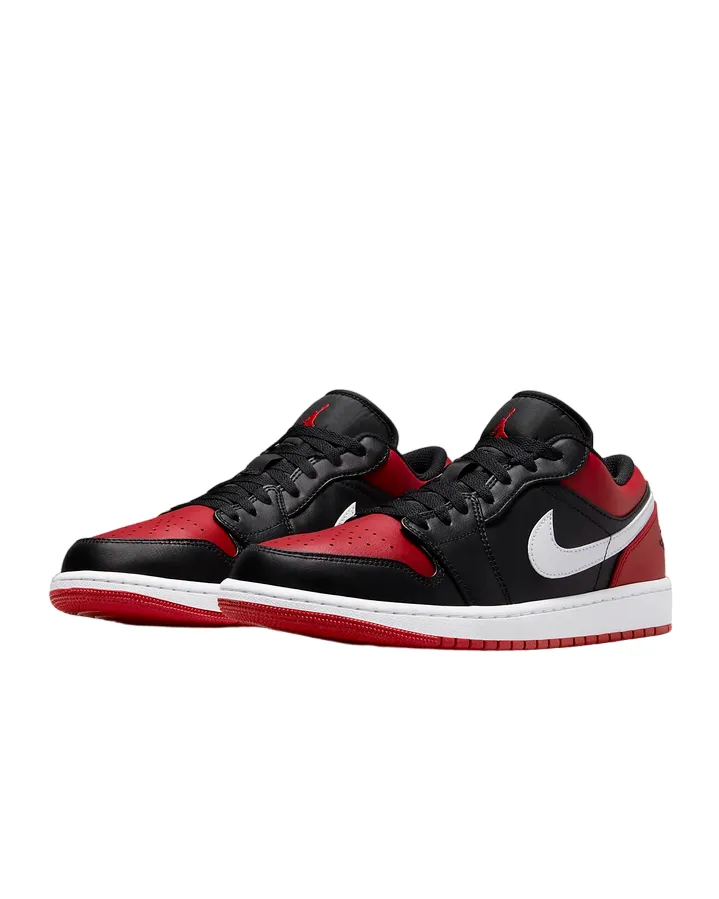 Jordan men's low sneakers shoe Jordan 1 Low 553558 066 black red white