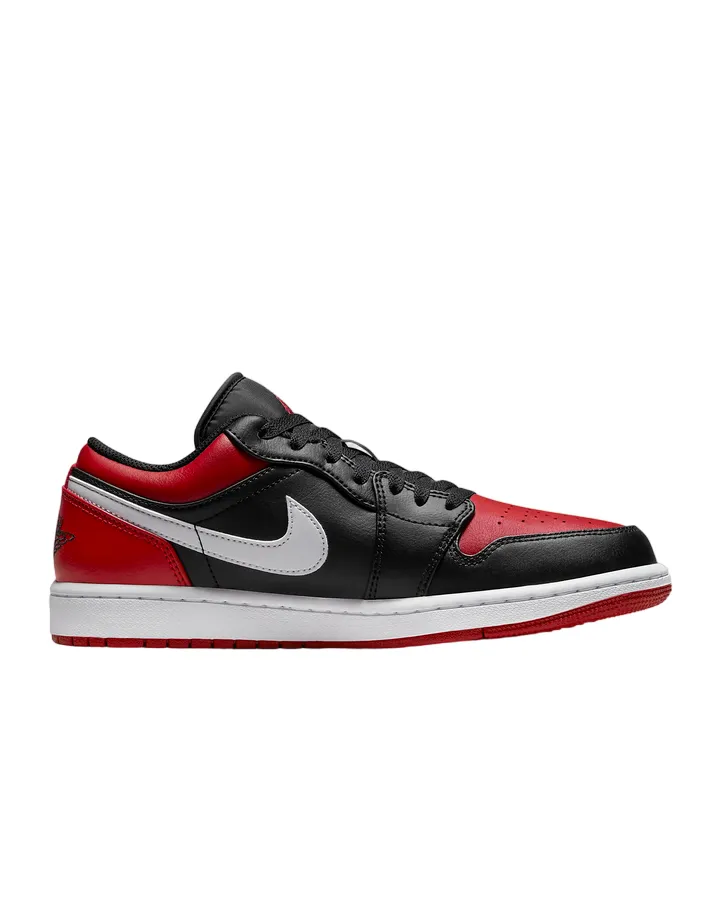 Jordan men's low sneakers shoe Jordan 1 Low 553558 066 black red white