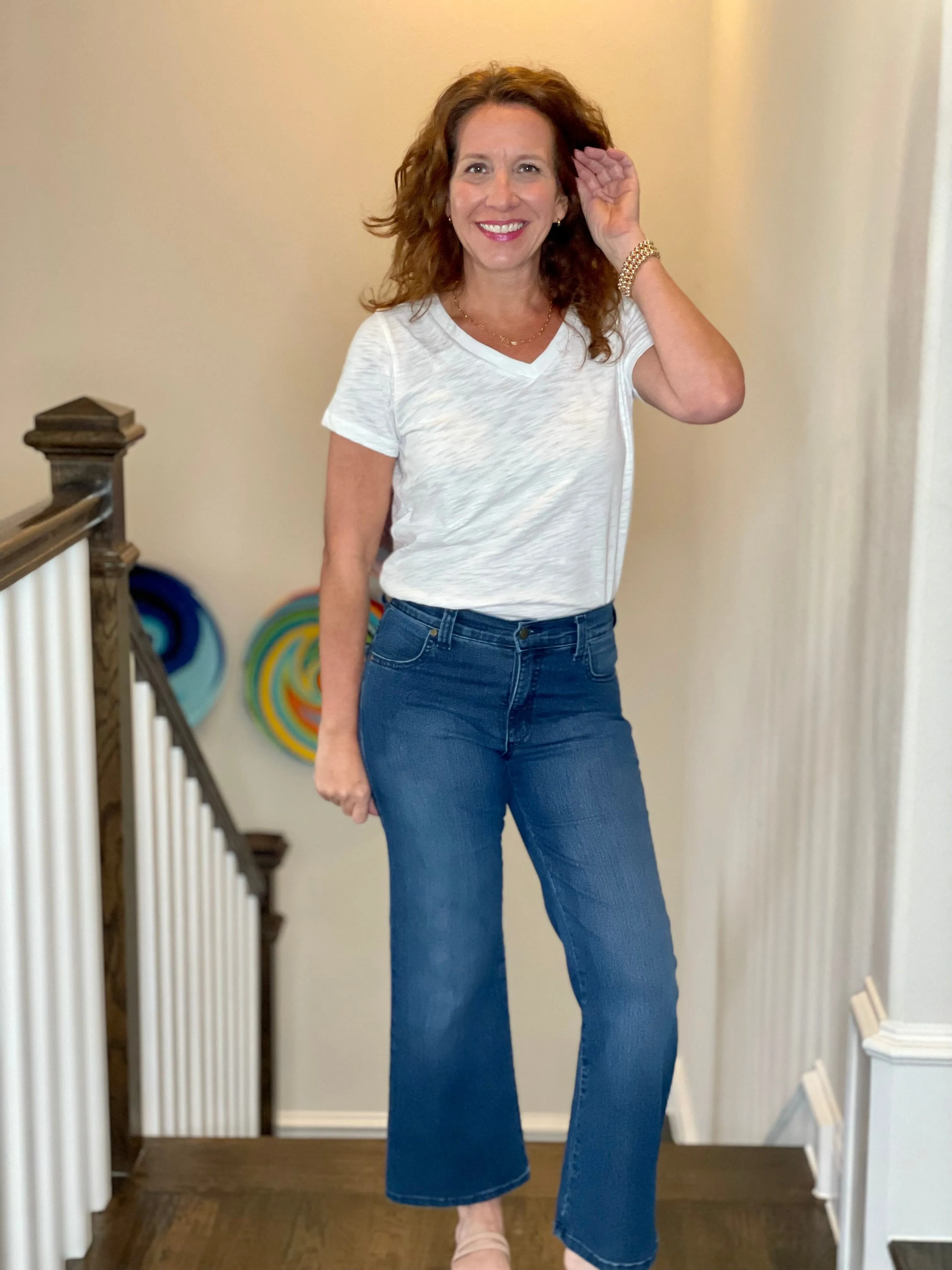 Karen Kane Wide Leg Jeans