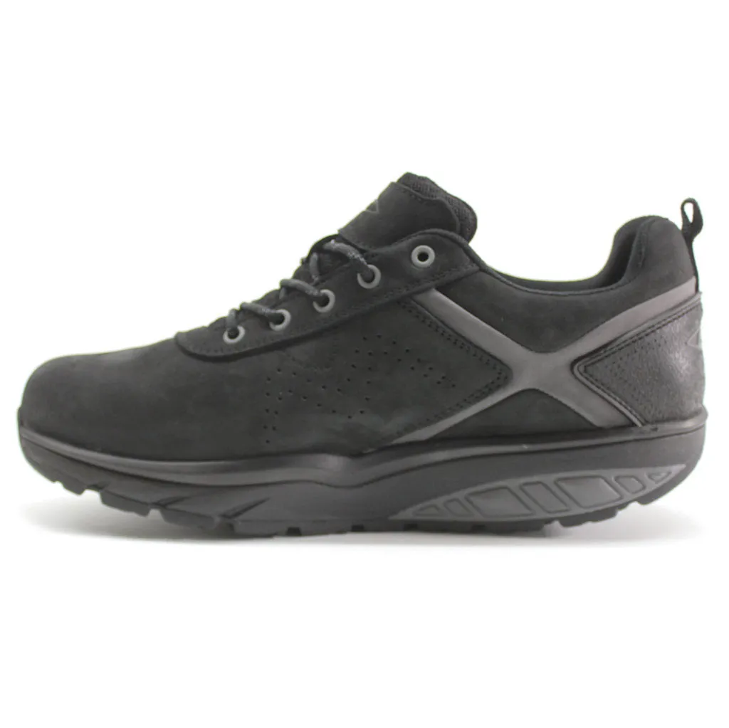 Kibo SYM Nubuck Leather Men's Low-Top Sneakers